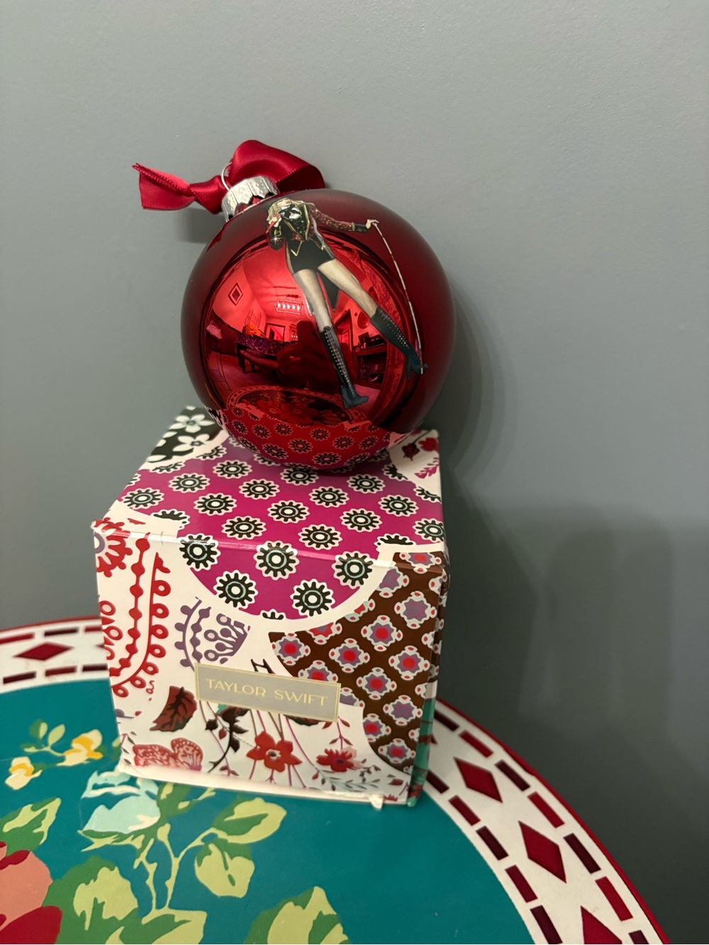 Taylor Swift Ornament - Red Era Ball